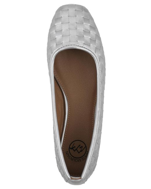 White Mountain White Boccie Ballet Flat