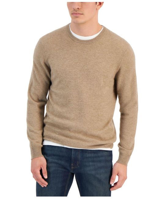 Club Room Cashmere Crew-neck Sweater, Created For Macy's in Blue for Men |  Lyst Canada
