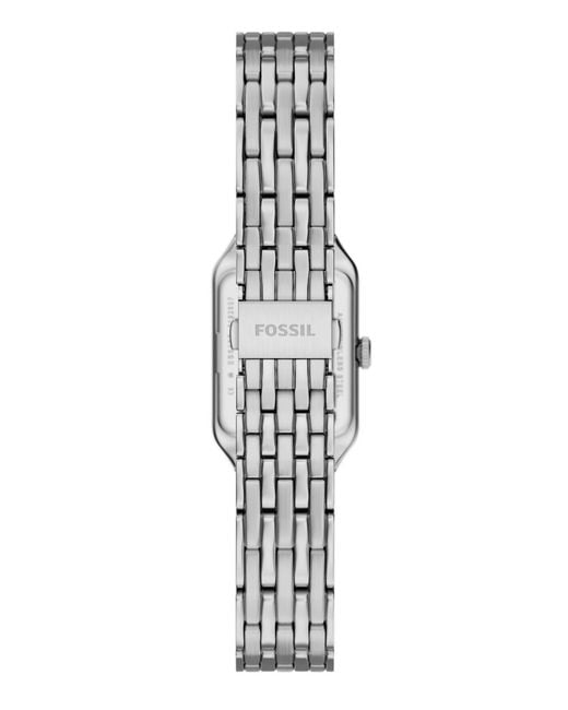Fossil White Raquel Three-hand Stainless Steel Watch