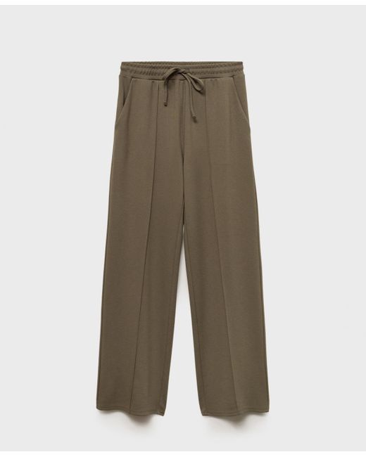 Mango Green Wide Leg jogger Pants