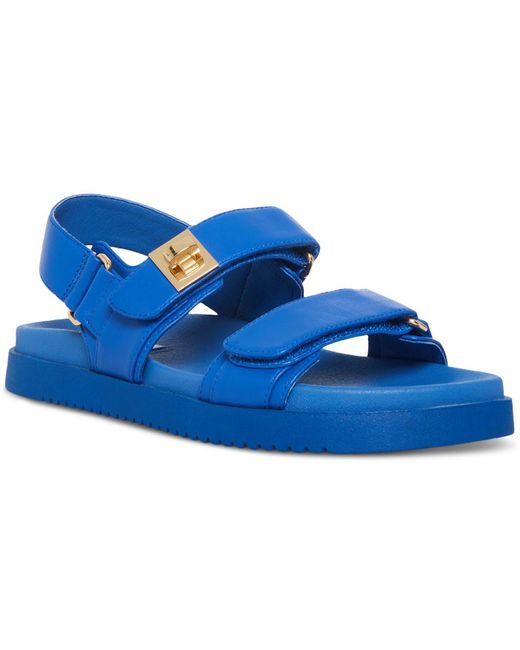 Steve Madden Blue Mona Slingback Footbed Sandals