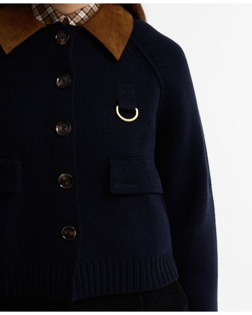 Barbour Black Alverstone Button-front Knit Jacket