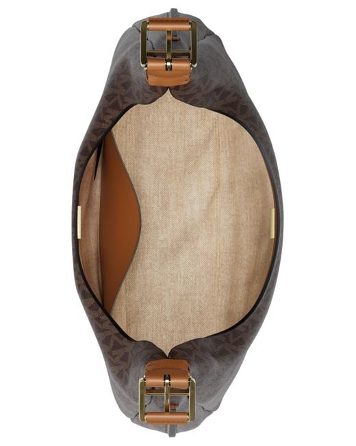Michael Kors Brown Nolita Large Hobo Shoulder Bag