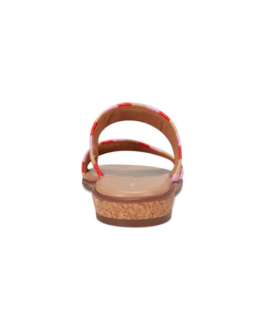 Easy Spirit Pink Loyal Woven Double Band Slip-on Sandals