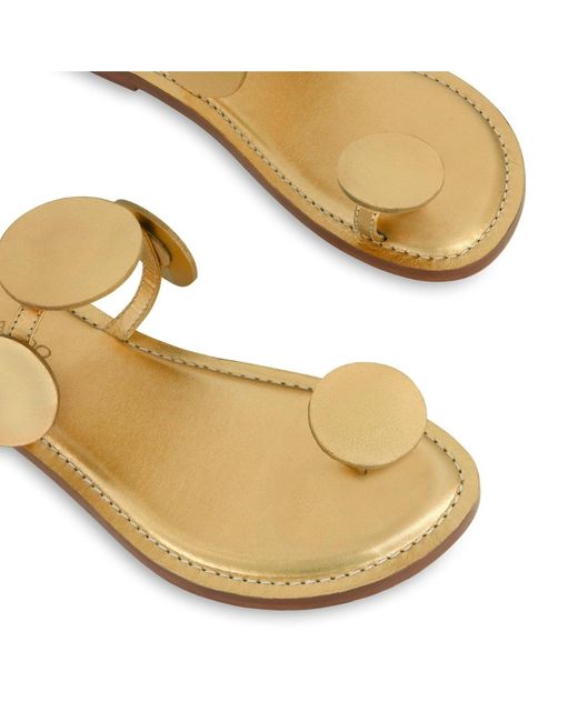 Bernardo Metallic Bernardo New Moon Toe Ring Sandal