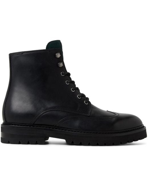 Ted Baker Black Burn Lace Up Boots for men