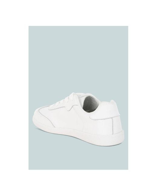 Rag & Co Blue Bostonia Real Leather Casual Sneakers