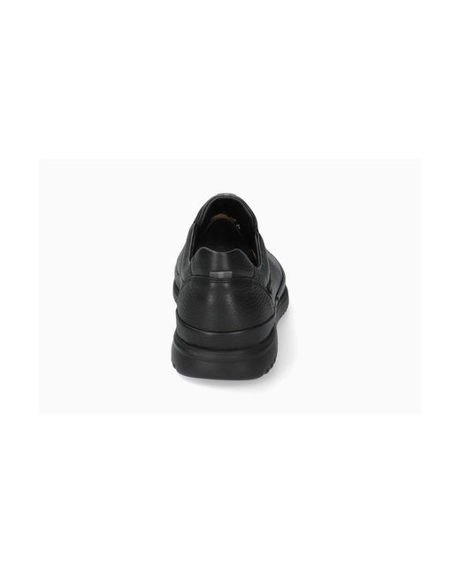 Mephisto Black Thomas Leather Sneaker for men