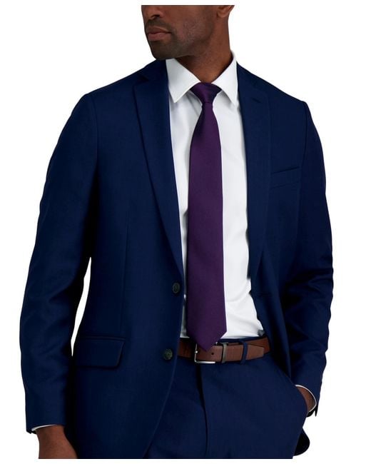 Calvin Klein Purple Silver-spun Solid Tie for men