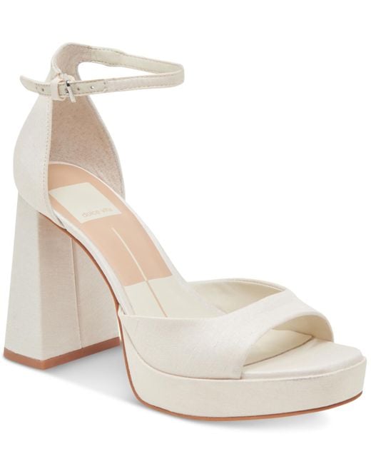 Dolce Vita Natural Pandro Platform Two-piece Dress Sandals