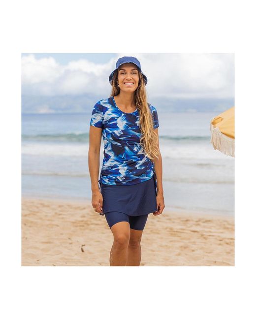 Calypsa Blue Adele Swim Top