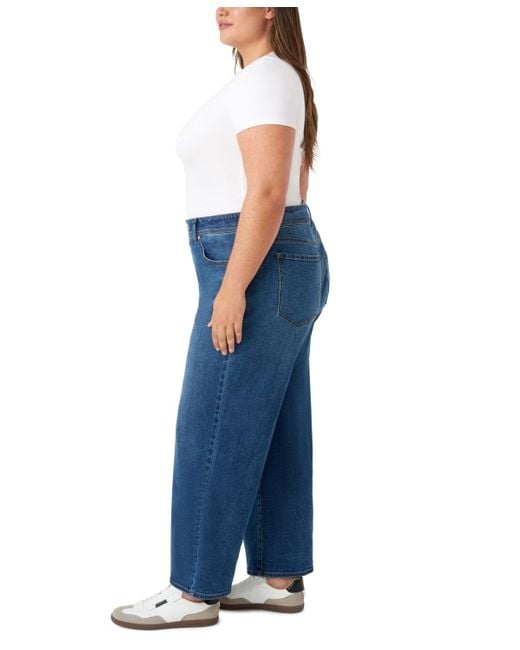Seven7 Blue Plus Size Loose Sneaker Jeans