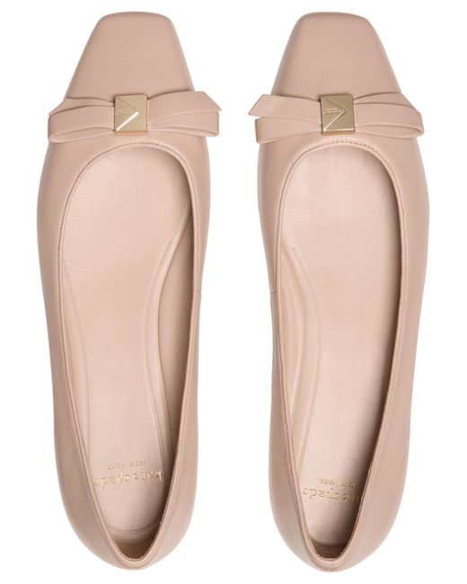 Kate Spade Pink Deco Bow Flats