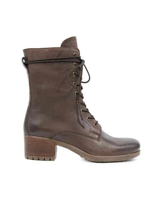Celtic & Co. Brown Block Heel Derby Boot