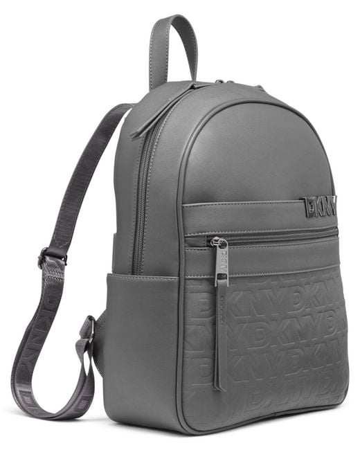DKNY Gray Clean Cut 14" Backpack