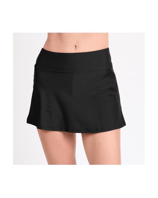 Calypsa Black Short Swim Skort