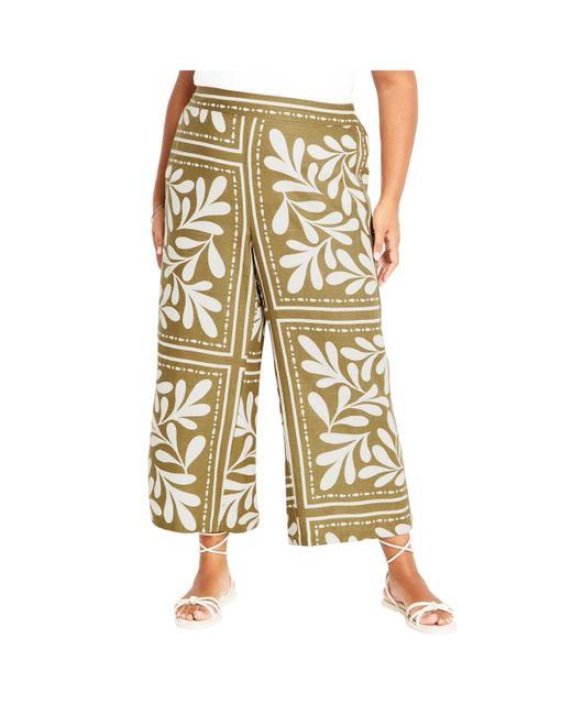 City Chic Natural Plus Size Modern Muse Pant