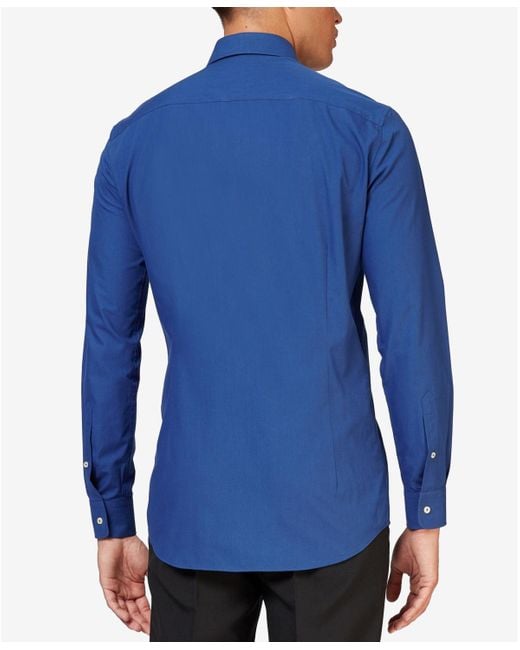Opposuits Blue Solid Color Shirt for men