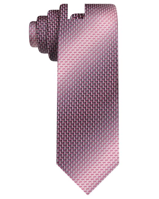 Van Heusen Purple Classic Textured Neat Tie for men