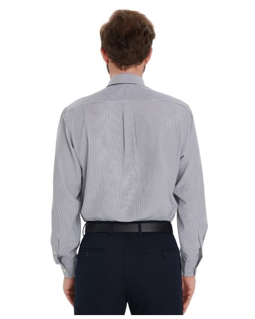 Club Room Gray Medium Gingham Dress Shirt for men