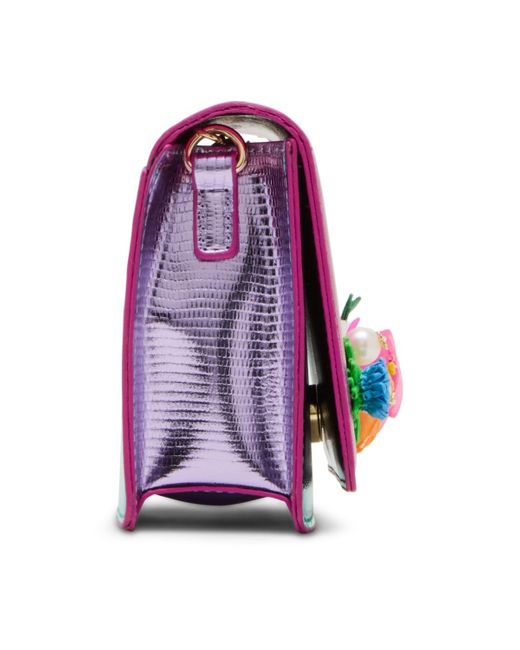 Betsey Johnson Pink Catch Of The Day Small Crossbody Bag