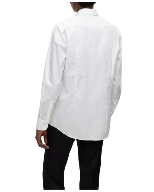 BOSS Boss By Easy-iron Slim-fit Dress Shirt in White for Men | Lyst
