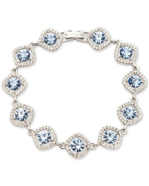 Givenchy Metallic Pave & Round Crystal Halo Flex Bracelet