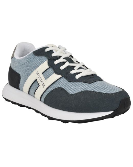 Tommy Hilfiger Blue Vanlon Lace Up jogger Sneakers for men