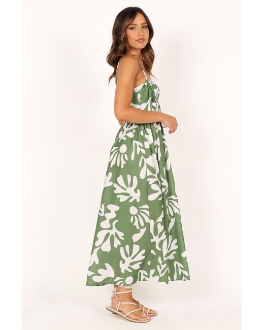 Petal & Pup Payton Midi Dress in Green | Lyst