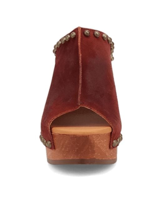 Dingo Red Echo Wooden Sandal