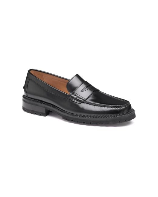 Johnston & Murphy Multicolor Donnell Leather Penny Loafers for men