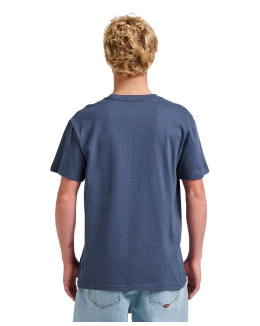 Quiksilver Blue Orbital Motion Short Sleeve T-shirt for men
