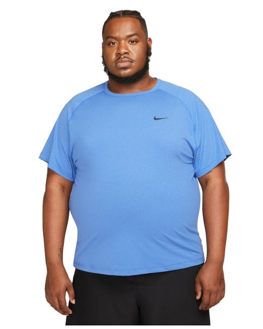 Nike Blue Relaxed-fit Dri-fit Short-sleeve Fitness T-shirt for men