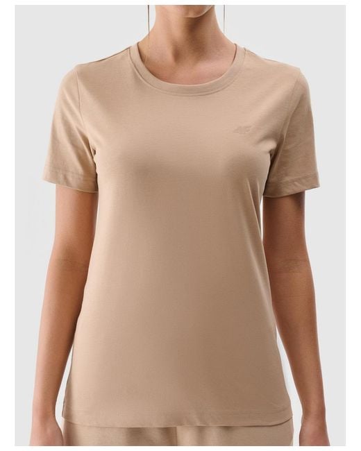 4F Natural Regular Plain T-shirt