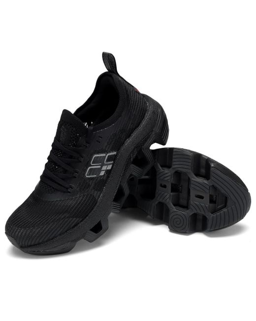 Pinnip Black Performance Sneakers Wave for men