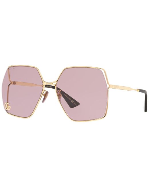 Gucci Metallic GG0817S 007 Women's Sunglasses