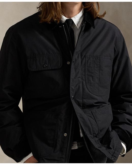 Polo Ralph Lauren Black The Elsdon Down Utility Jacket for men
