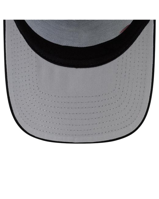 KTZ Black Seattle Mariners Side Script 9forty A-frame Trucker Adjustable Hat for men