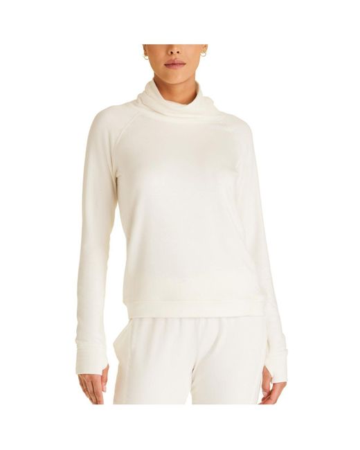 Alala White Adult Women Fleece Pullover Sweatshirt