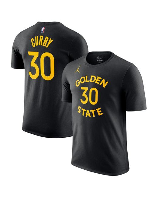 Nike Black Stephen Curry Golden State Warriors Statement Edition Name Number T-shirt for men