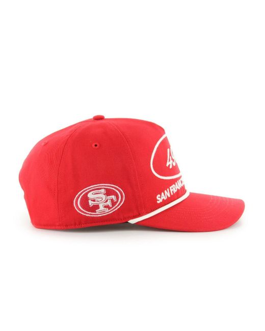 '47 Red San Francisco 49ers Foundational Hitch Adjustable Hat for men
