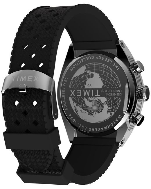 Timex Gray Analog Rubber Strap Watch for men