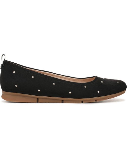 Dr. Scholls Black Timeless Square Toe Ballerina Flats