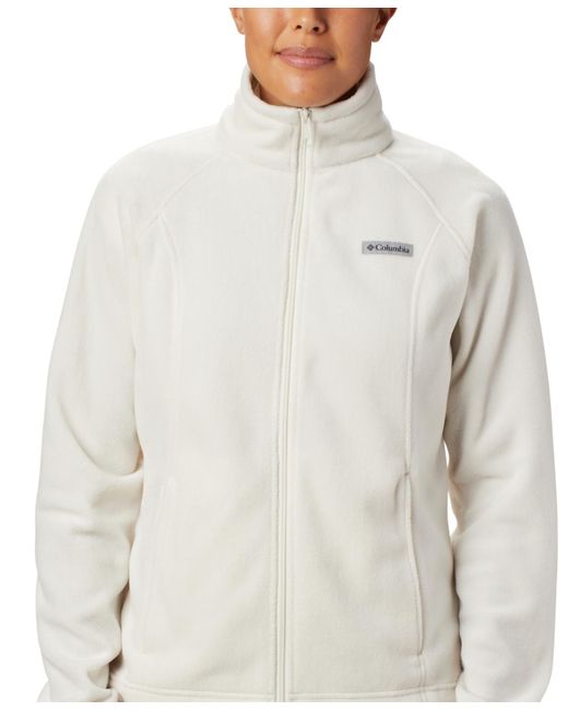 Columbia White Plus Size Benton Springs Fleece Jacket