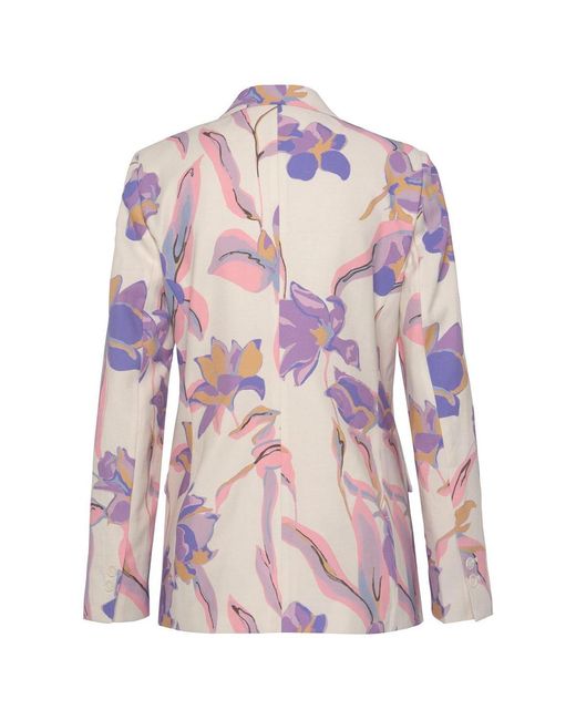 Lascana White Floral Print Blazer