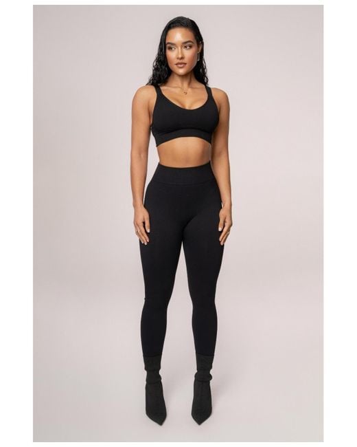 JLUXLABEL Black New Flow Active Top
