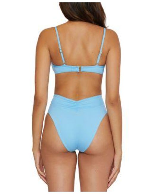 Becca Blue Palm Desert Underwire Bikini Top Color Code Bottoms