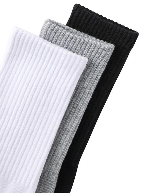 Cotton On White Essential Socks 3-pack for men