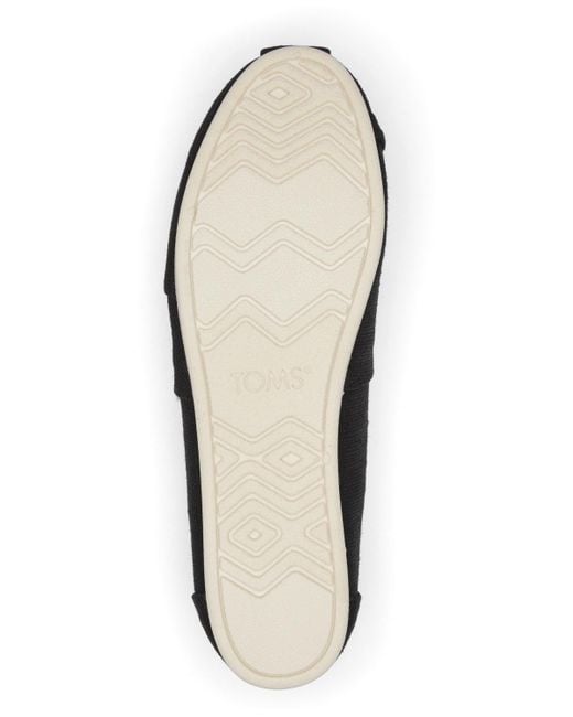 TOMS Black Alpargata Classic Heritage Canvas Slip-on Flats