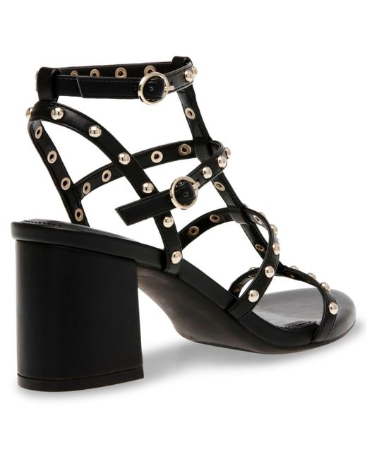 Anne Klein Rayne-s Block Heel Sandal in Black | Lyst
